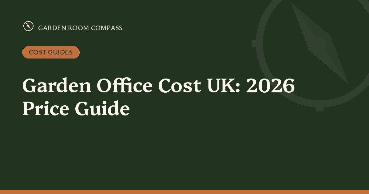 Garden Office Cost UK: 2026 Price Guide