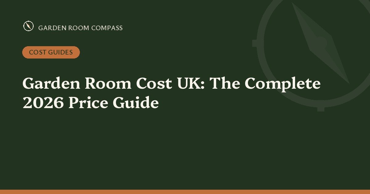 Garden Room Cost UK: The Complete 2026 Price Guide